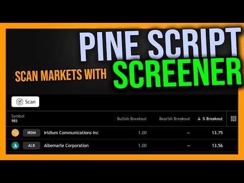 How to use the new Pine Script Screener
