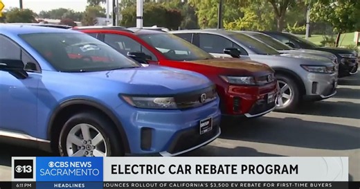 California launches $3,500 instant EV rebate for first-time buyers
