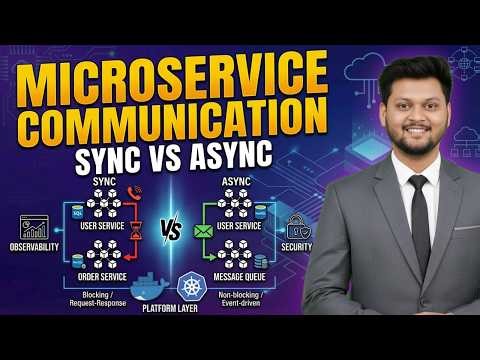 Microservices Communication Explained (Sync vs Async) ✅