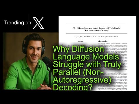 Why Diffusion Language Models Struggle with Truly Parallel (Non-Autoregressive) Decoding?