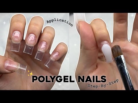 EASY STEP-BY-STEP POLYGEL NAILS AT HOME! BEGINNER FRIENDLY POLYGEL APPLICATION | Nail Tutorial
