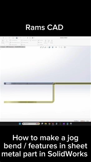 Jog Feature in SolidWorks ⚙️🔥 | Sheet Metal Tutorial