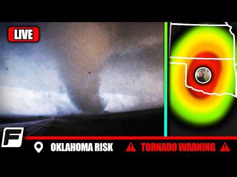 🔴 LIVE Storm Chasers - STRONG TORNADO THREAT - Oklahoma & Kansas