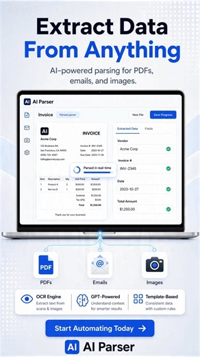 Extract Data from PDF to Excel (AI)