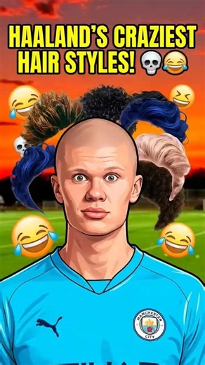 Haaland's Craziest Hair Styles Ever! 💀😂 (Try Not To Laugh)