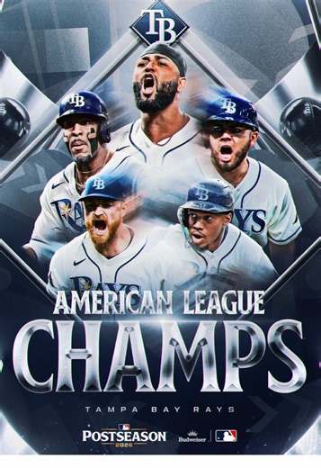 THE RAYS WIN THE AL PENNANT! #mlb #baseball #Postseason #ALCS @TAMPA BAY RAYS
