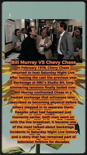 Bill Murray and Chevy Chase's Brutal Backstage Fight #SNL #Shocking