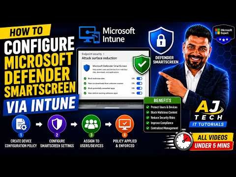 How to Configure Microsoft Defender SmartScreen via Intune | Step-by-Step Tutorial