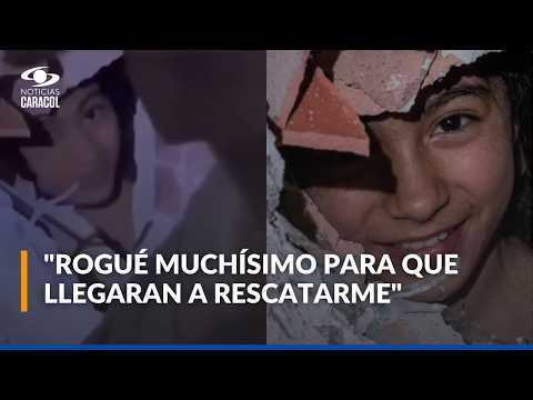 Fabiana, la niña que se grabó bajo escombros mientras esperaba ayuda tras terremotos en Venezuela