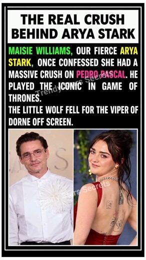 The Real Crush Behind Arya Stark... 🐍💘 | Game of Thrones | Maisie Williams #shorts #trending