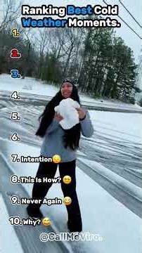 Ranking The Best Cold Weather Moments. #shorts