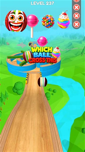 Going Balls || Which Sweets Ball cross this Bridge Level ⁉️🙀#goingballs #youtubeshorts #games