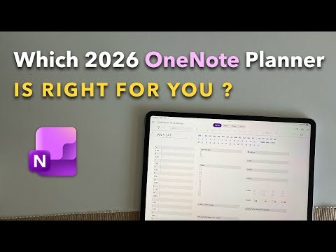 2026 OneNote Digital Planner Comparison: Non-Editable vs Editable
