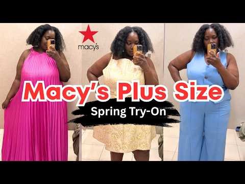 New Macy's Plus Size Clothing Try-On | Spring Fashion