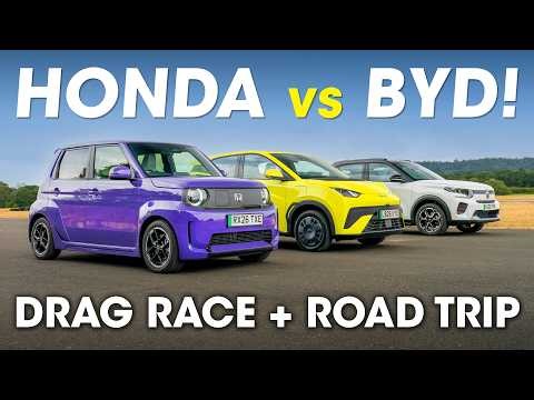 NEW Honda Super-N vs BYD Dolphin Surf vs Citroen e-C3 review – what’s the BEST cheap electric car?