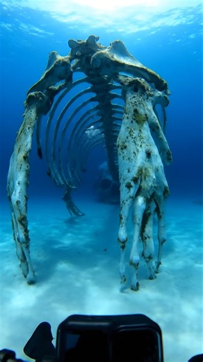 POV: I Swam Inside the Skeleton of a Massive Blue Whale!