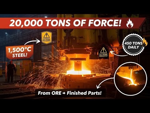 Inside a Steel Forging Factory: 1,500°C Molten Metal to Precision Parts! | Complete Process