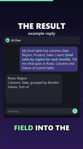Let AI plan your Excel pivot table | AI Prompt 14 #ai #shorts