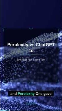 Perplexity vs ChatGPT 4o: PDF Research Battle