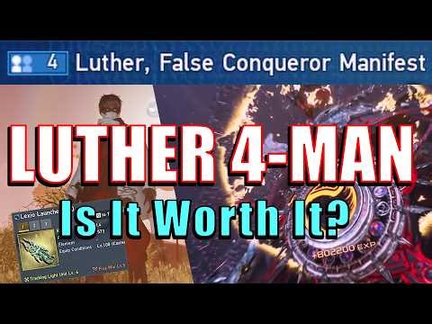 PSO2:NGS | Is Luther 4-Man High Difficulty Fight Worth It? Gameplay Experience & Rare Lexio Drop