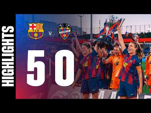 HIGHLIGHTS | FC BARCELONA 5 vs 0 LEVANTE |🏆 | Liga F 🔵🔴