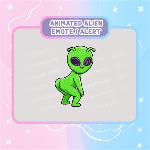 Animated Alien Twerk Emote | Funny GIF Stream Alert (digital Download) - Etsy