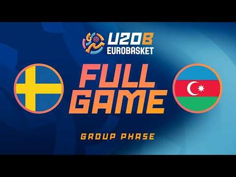 Group Phase | Sweden v Azerbaijan | Full Basketball Game | FIBA U20 EuroBasket 2026 Division B