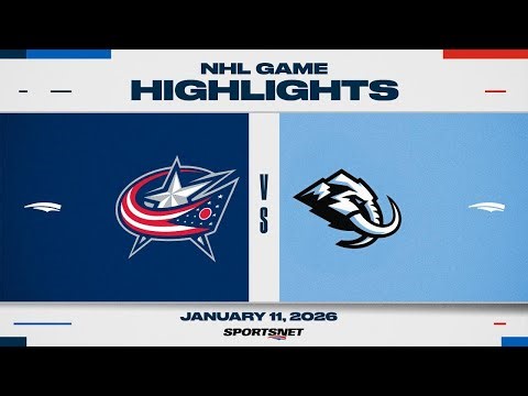 NHL Highlights | Blue Jackets vs. Mammoth - January 11, 2026