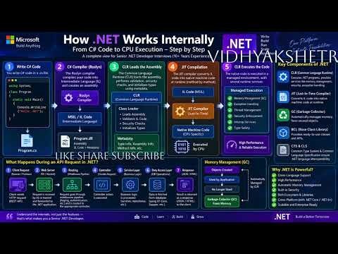 How .NET Works Internally? | CLR, JIT, GC & ASP.NET Core Explained #dontnet #softwaredevelopment