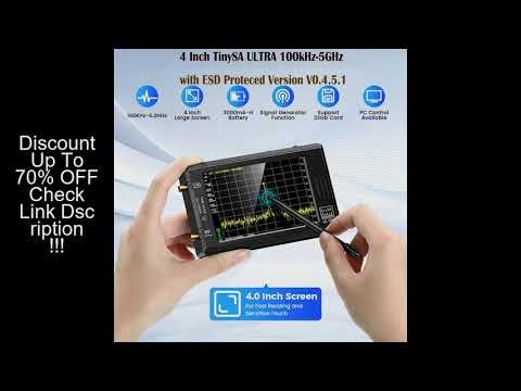 Spectrum Analyzer TinySA ULTRA With 4" Display 100kHz to 5.3GHz with 32GB Card Version V0.4.5.1
