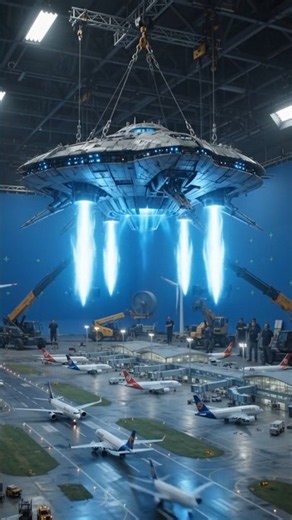 Alien Mothership Destroyed the Airport! 👽✈️ #Shorts