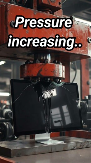 Hydraulic Press vs Monitor 💻💥 | Screen Shatter in Slow Motion 😱