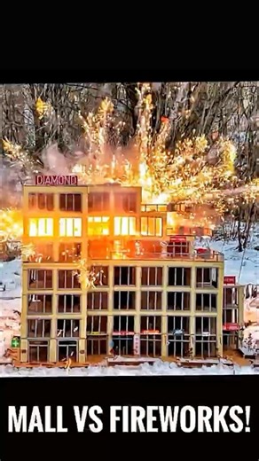 Mall VS Fireworks! #explosion #fire #firework #shoppingmall #взрыв #пожар #тц #торговыйцентр