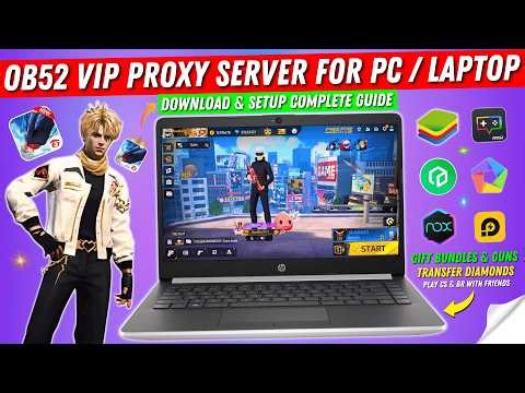 How To Download & Setup Free Fire Proxy Server on PC / Laptop | OB52 New ViP Proxy Server Free Fire