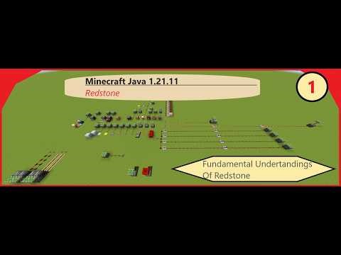 Minecraft Redstone Java Edition (1.21.11) - Knowing the Basics of Redstone