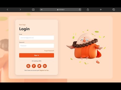 Animated Login Page UI Design Using HTML CSS & JavaScript #frontend #code #webdevelopment #ui