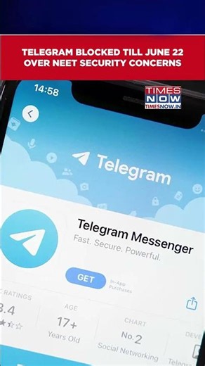 Telegram App Temporarily Blocked In India Till June 22 Ahead Of NEET Re-Exam #shorts