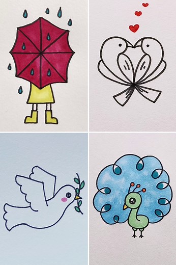Cute Easy Things to Draw | Kidpid