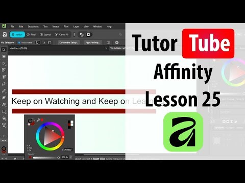 Affinity - Lesson 25 - Group and Ungroup Objects