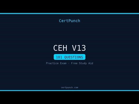 CEH v13 — Practice Exam Part 3 (33 Questions)