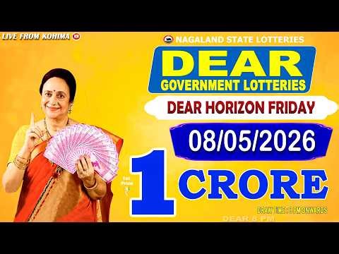 LIVE: DEAR LOTTERY LIVE 8PM TODAY 08.05.2026 | NAGALAND LOTTERY SAMBAD LIVE DRAW