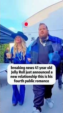 breaking news 41 year old Jelly Roll just announced a new relationship this is his fourth publ