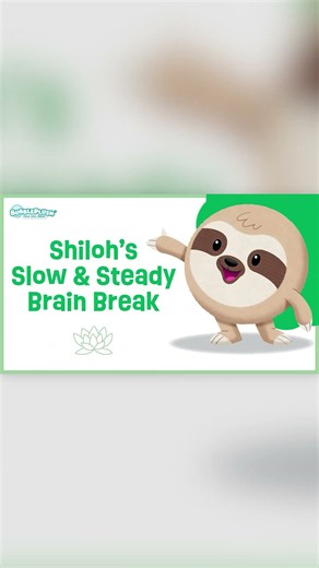 Slow It Down 🦥 Shiloh the Sloth's Back-to-School Yoga (Brain Break)