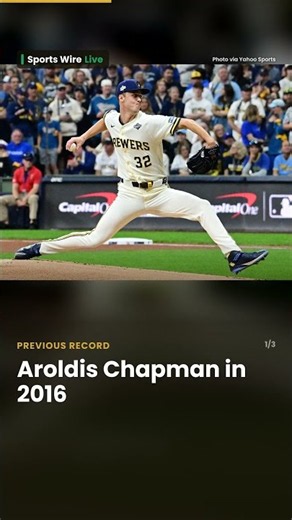 ⚾ Who threw the fastest pitch in World Series history? #SportsNews #SportsWireLive