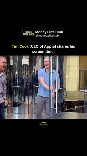 Business | Motivation | Mindset on Instagram: "Apple CEO Tim Cook recently shared an honest reflection on his own screen-time habits. Despite being the driving force behind Apple’s Screen Time feature, Cook admitted he was surprised by how often he found himself reaching for his phone. After reviewing his usage data, he realized that constant notifications and unconscious scrolling were taking more of his attention than expected. That awareness led him to make changes — limiting notifications, s
