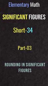 Rounding to Significant Figures | Simple Rule Explained