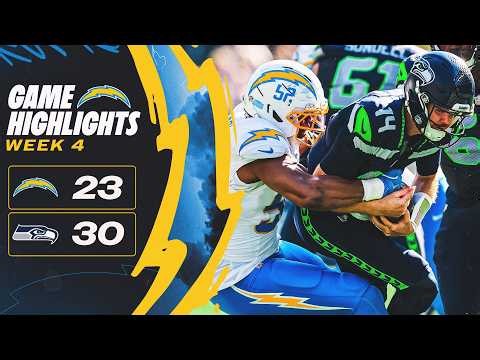 Chargers vs. Seahawks Full Game Highlights | 2026 Week 4