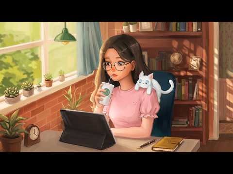A Peaceful Day Indoors 🌞 Lofi Music for Studying and Working from Home ~ Lofi Hip Hop to Deep Focus