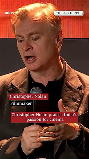 Christopher Nolan appreciates India's enthusiasm for cinema