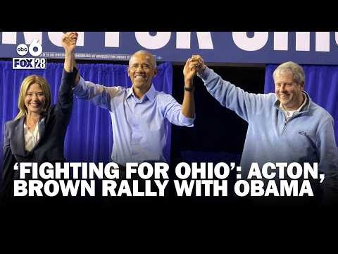Obama joins Sherrod Brown, Amy Acton at 'Fighting for Ohio' rally in Cleveland